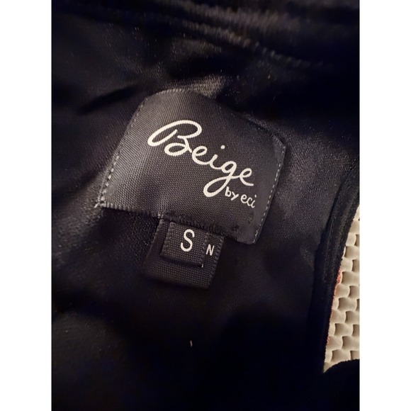 Beige By eci Dress Sz S Embroidered Floral Sleeveless A Line Cottagecore Boho - Picture 9 of 12